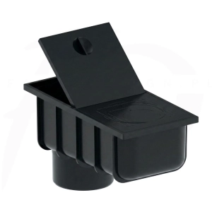 Osadnik/but PVC firmy KROP kolor czarny